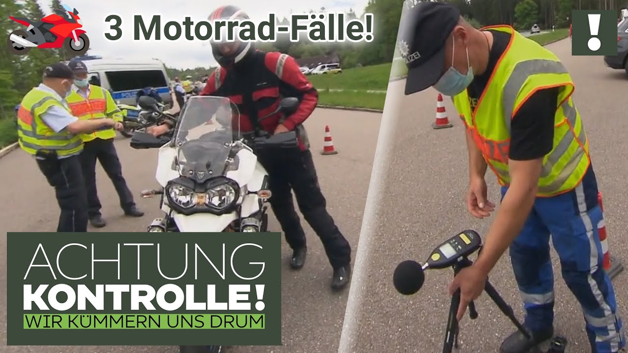 🏍️ VIEL zu laut und UNZULÄSSIG?! Auspuff-Sünder 🏍️ 3 Motorrad-Fälle | Kabel Eins | Achtung Kontrolle
