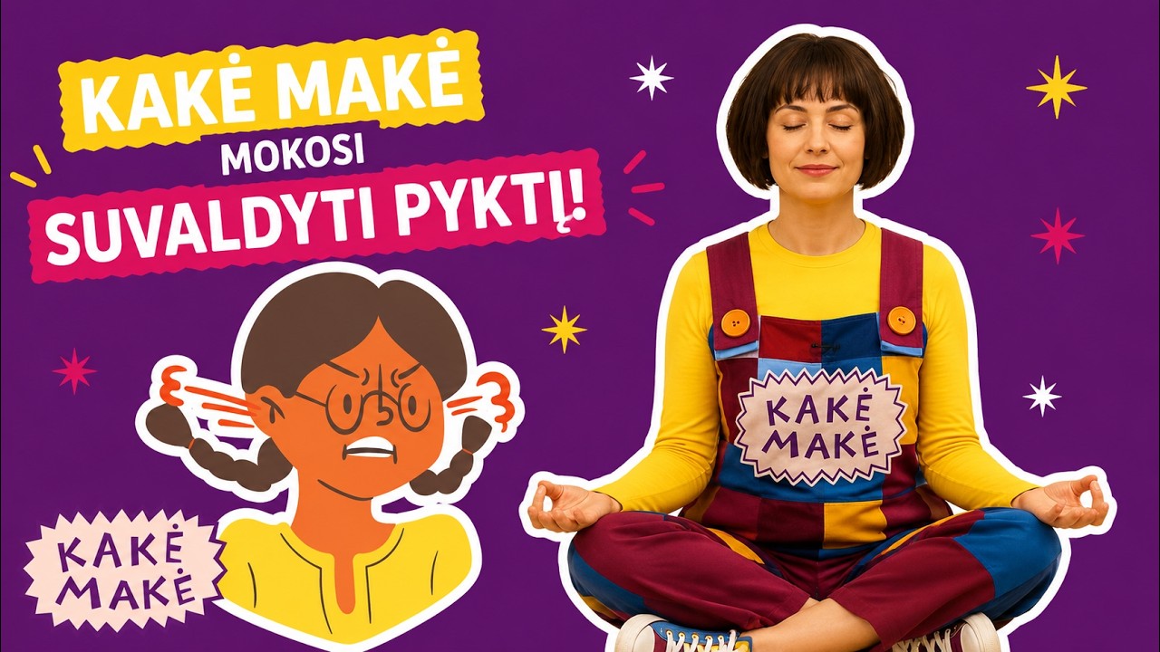 Kakė Makė mokosi suvaldyti pykti. Ką pasakė Kakė Makė?