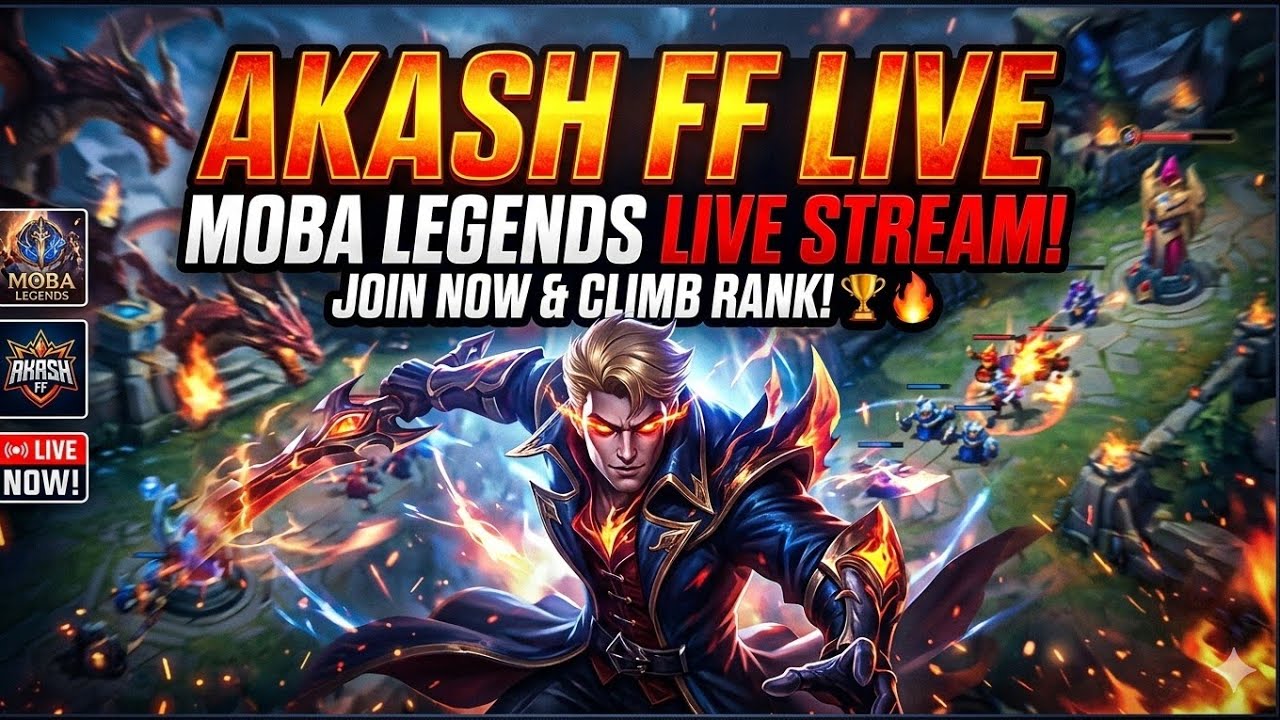 🔥 MOBA LEGENDS LIVE: RANK PUSH TO MYTHIC! | AKASH FF LIVE