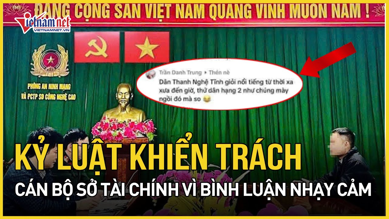Hà Tĩnh: Kỷ luật cán bộ Sở Tài chính vì bình luận khiếm nhã về chủ trương sáp nhập tỉnh | VietNamNet