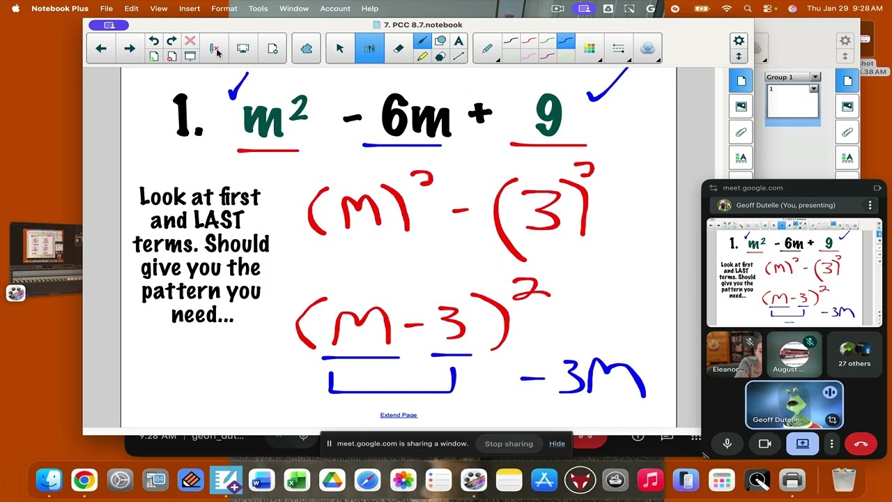 Jan. 29 (Algebra I)