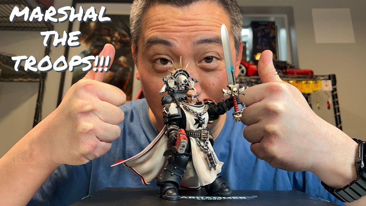 Unboxing & Review of JoyToy x Warhammer 40K Primaris Space Marine Black Templars Marshal