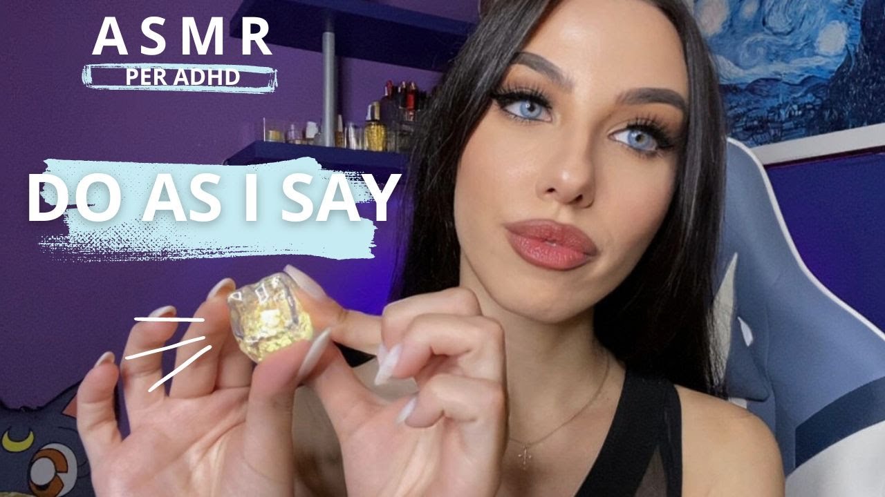 ASMR PER ADHD - SEGUI LE MIE ISTRUZIONI PER DORMIRE MA I TRIGGER CAMBIANO VELOCEMENTE