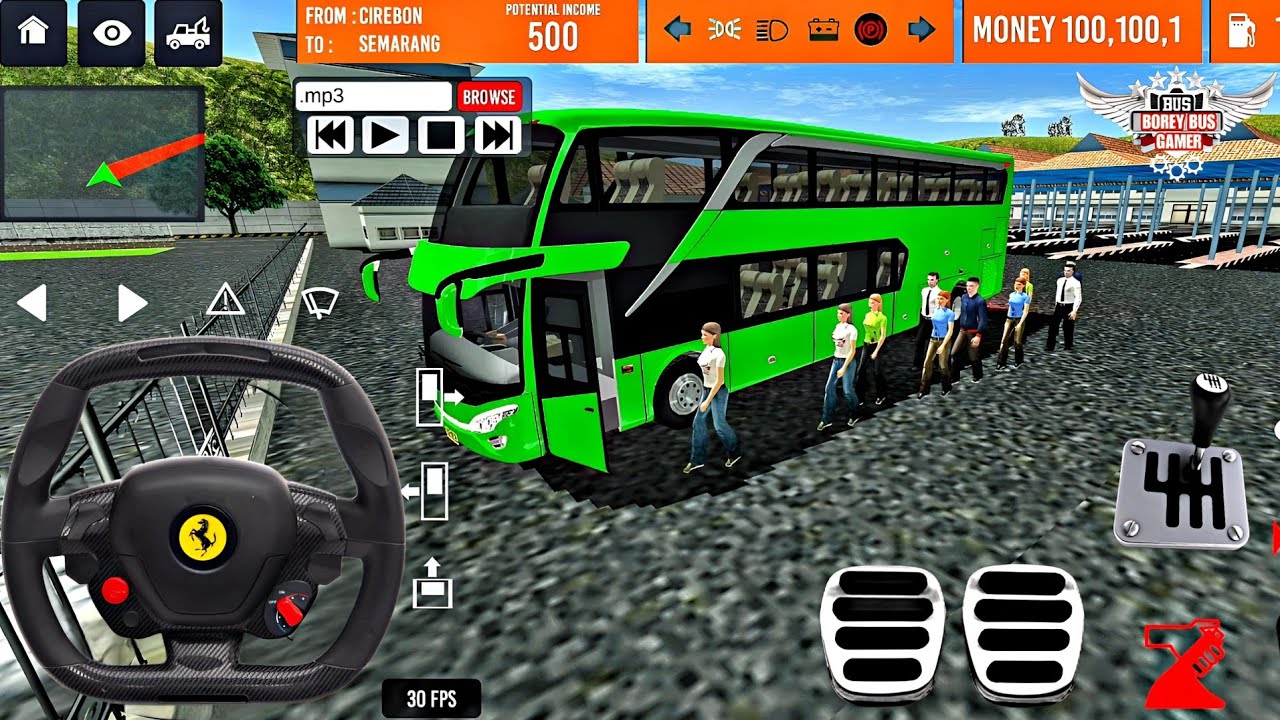 Indonesia Coach bus driving | Euro bus simulator 2025 Android gameplay #game 