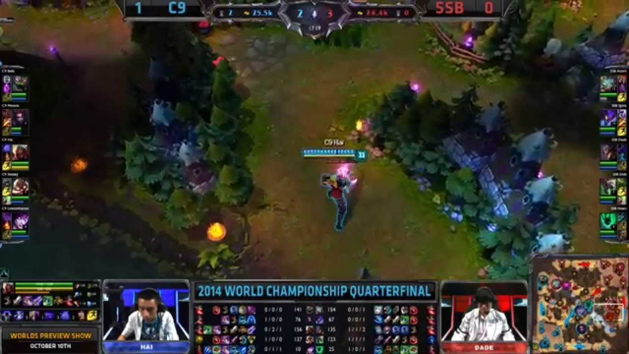 2014/10/4直播 - SSB vs C9 - 英雄聯盟2014世界大賽八強 (韓國Samsung Blue vs 北美Cloud9)
