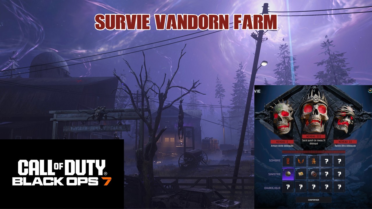 BO7 ZOMBIES MALEDICTION TIER 3 SURVIE VANDORN FARM - LE PACK A PUNCH 4 EST TROP PUISSANT !