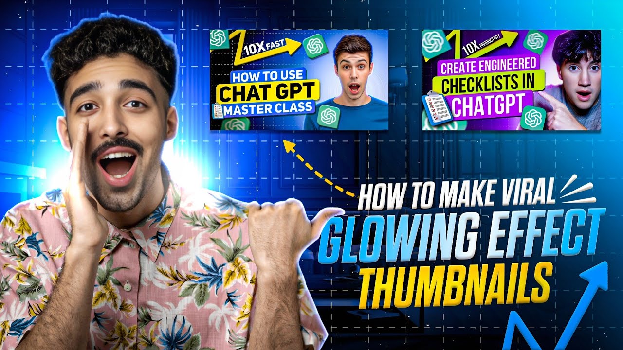 How To Make Viral Glowing Effects Thumbnails In Mobile | Glow Effect Thumbnail Tutorial 2024 ⚡