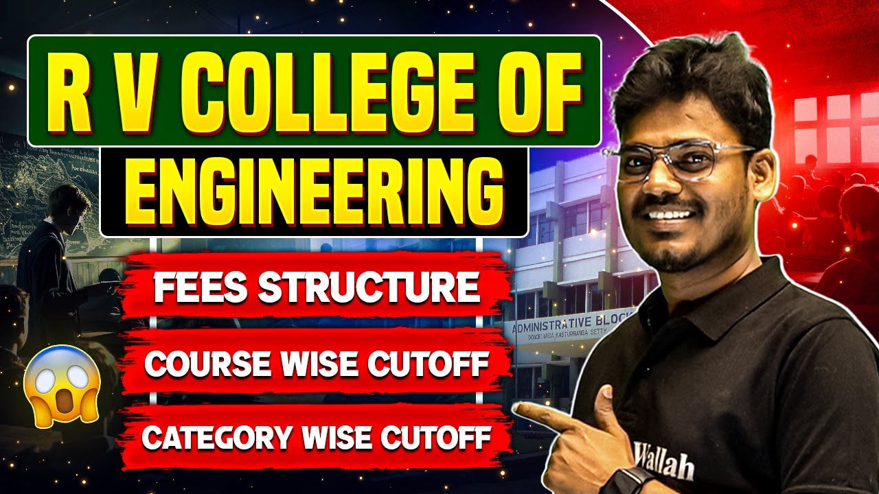 RV College Of Engineering | Course wise & Category Wise Cutoff | Fees Structure😱 #kcetcounselling