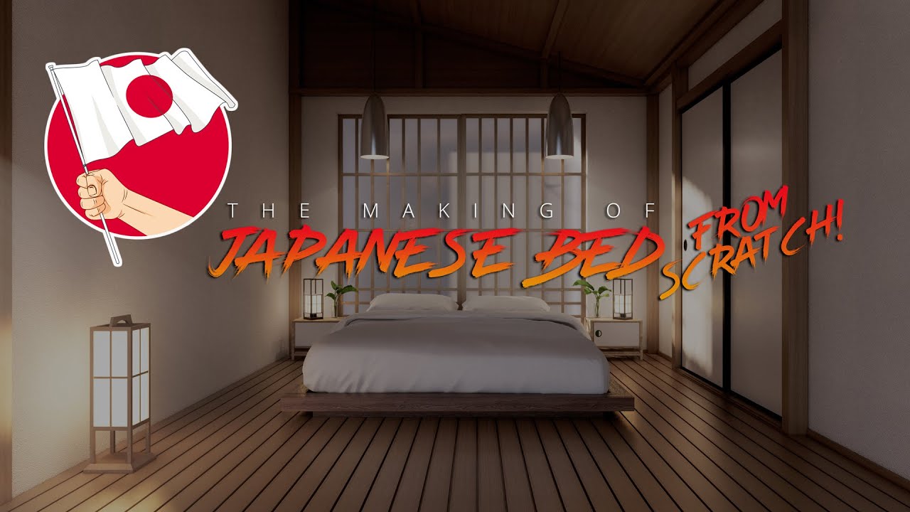 Building a Modern Japanese Bed from Scratch | Japanese Inspired Bed