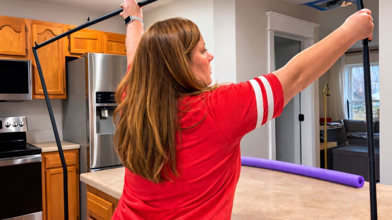 Stick a table rod on your kitchen island - this is BRILLIANT!