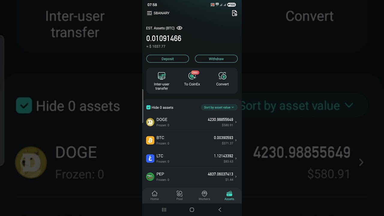 CRYPTO MINING EARNINGS 1037USDT +230USDT = 1267USDT ( 10500INR) in average of Two months