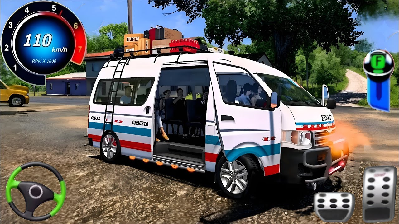 Crazy Mini Van Driving Game -City Coach Van Driving Simulator 2026 -Android Gameplay.