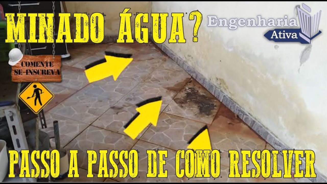 Minou água e deu infiltração, saiba o que resolver de verdade