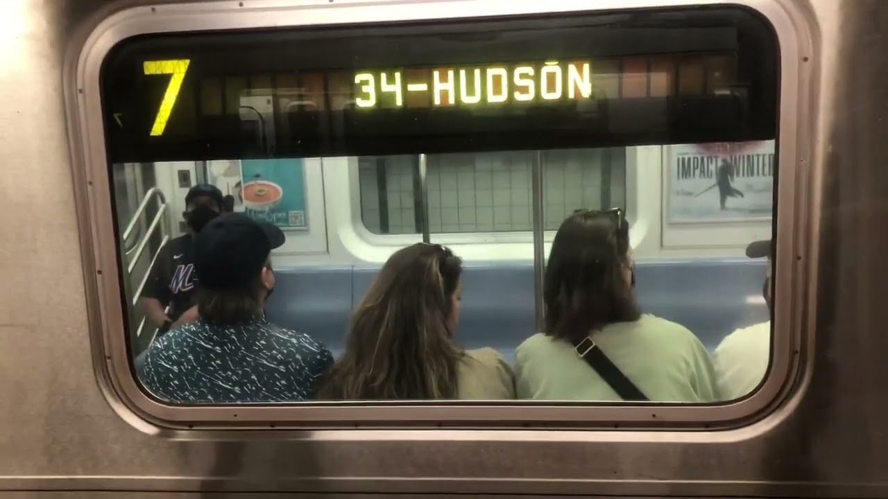 34th Street-Hudson Yards bound R188 7 train at Times Square-42nd Street