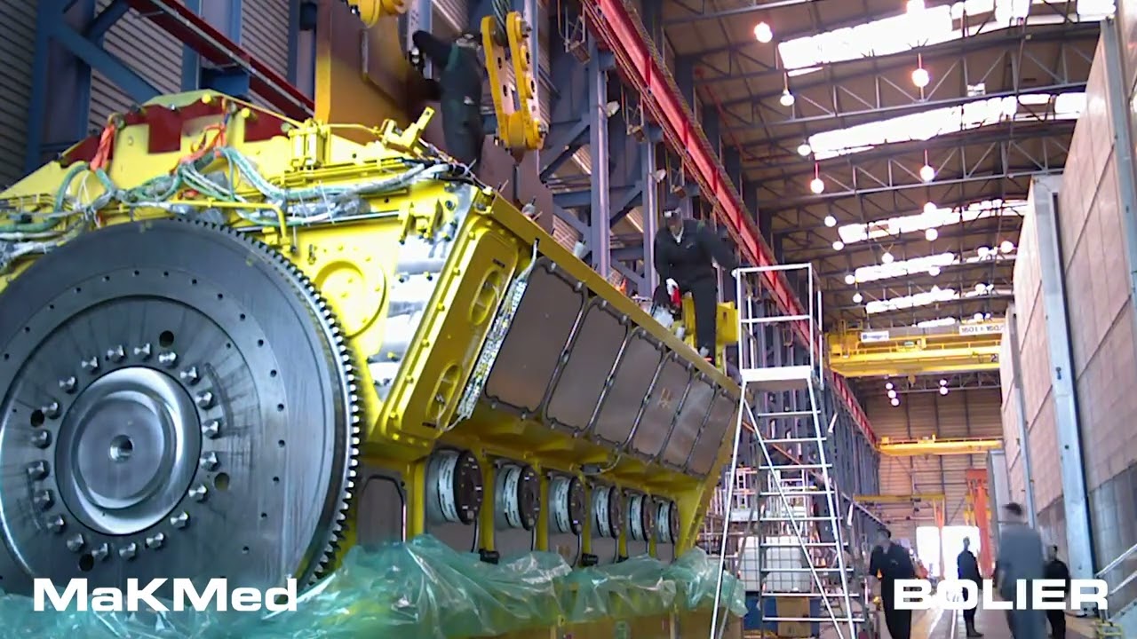 Bolier -  new engine placement MaK 12 VM 43 C