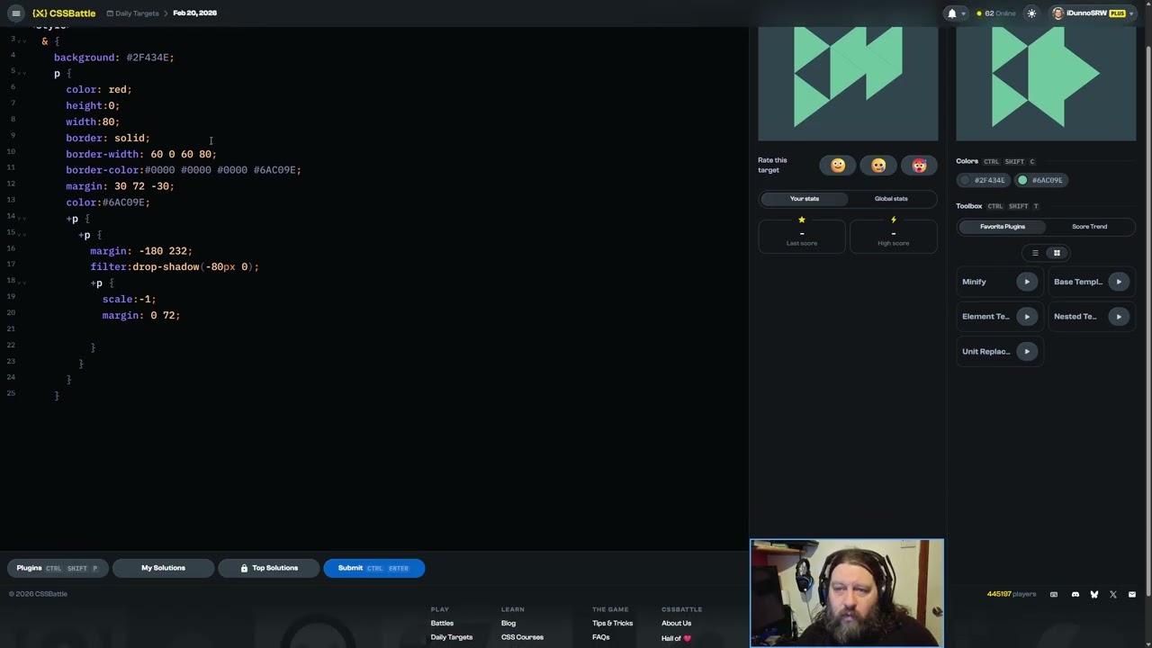 CSS Battle 2026-02-20