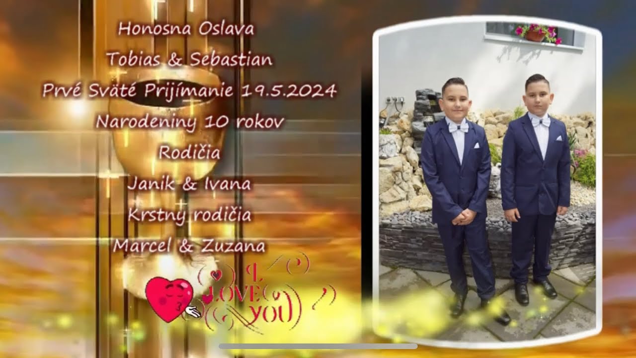 Honosna oslava Prvé Sväté Prijímanie čast 1 Tobias & Sebastian 19 5 2024 Lastovce Gipsy Culy
