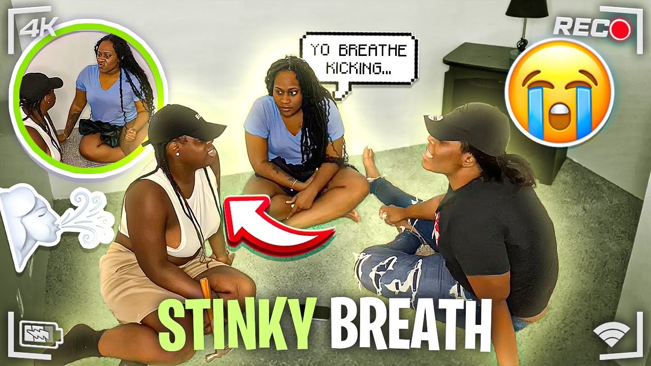 STINKY BREATH PRANK ON SISTERS 😂