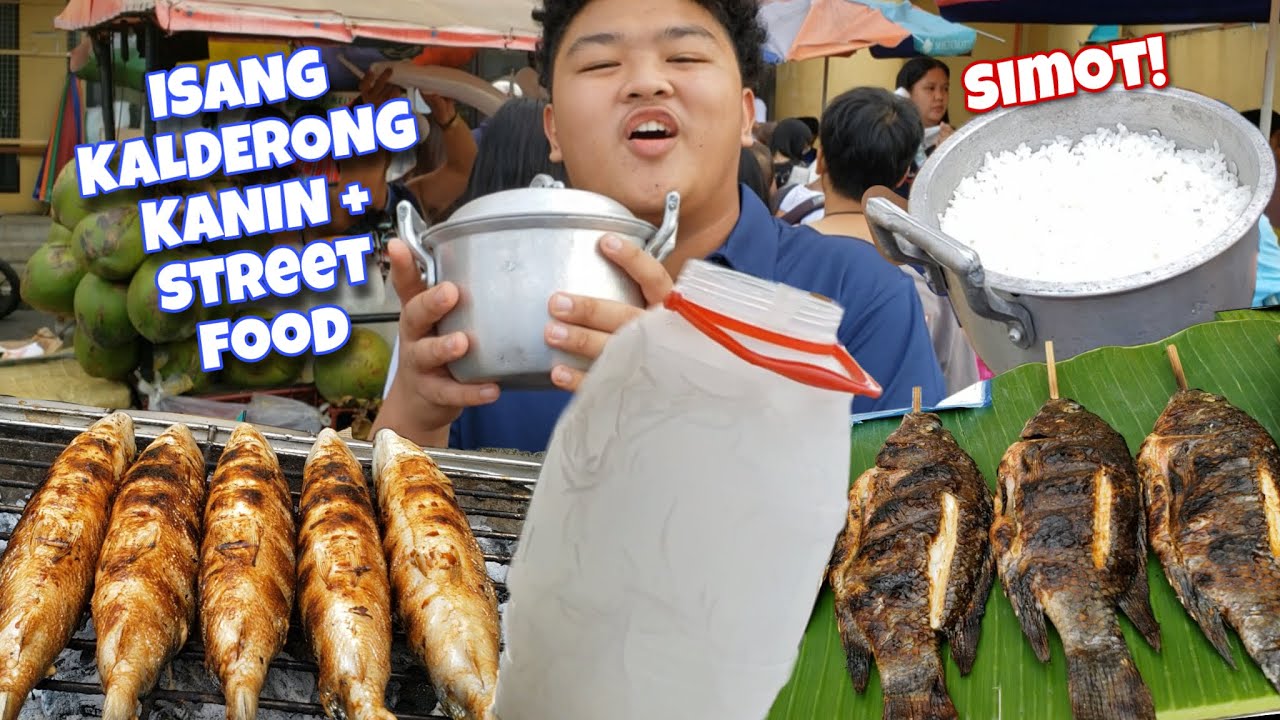PALENGKE STREET FOOD INIHAW + ISANG KALDERONG KANIN! JUST LAFAM!