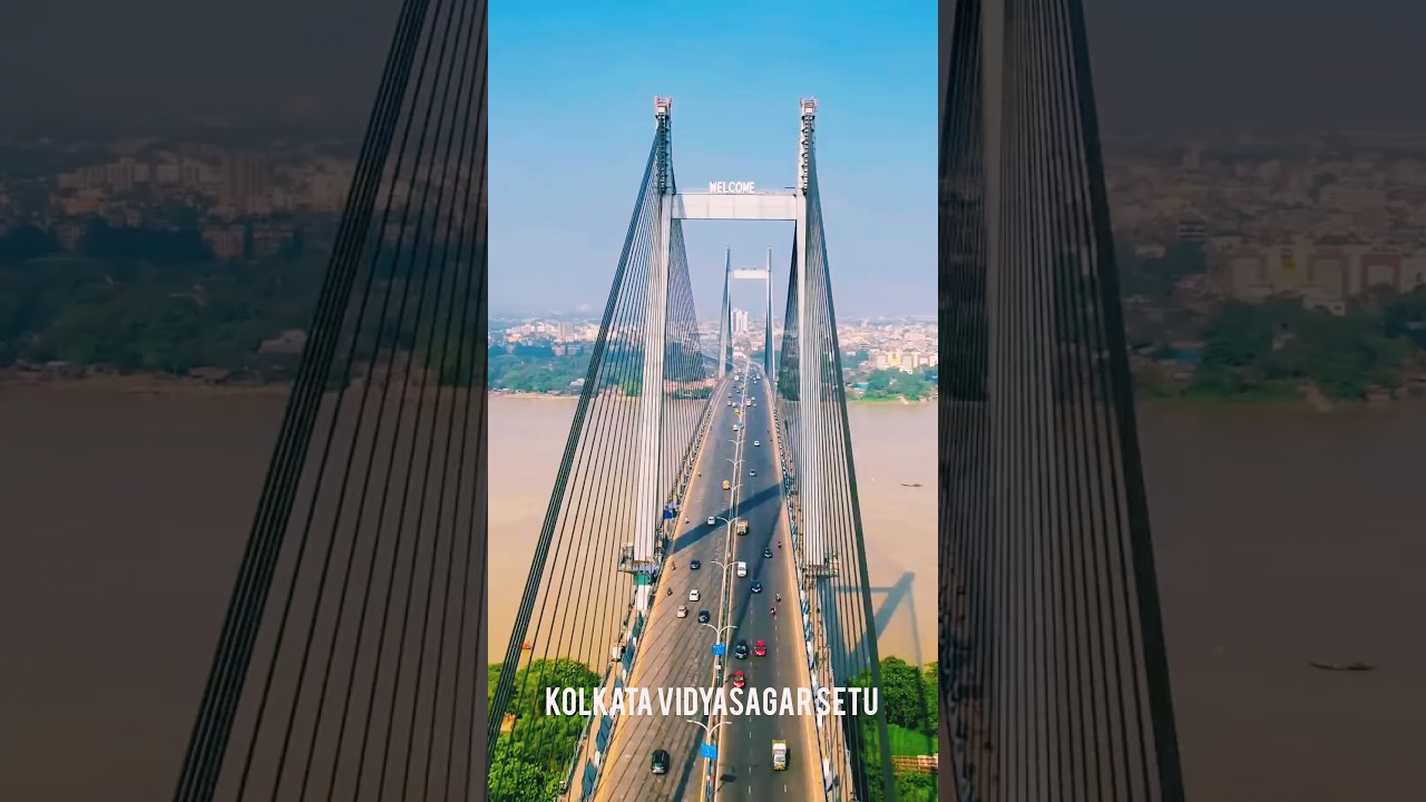 😯vidyasagar setu😯hooghly bridge 😯 shorts video #shorts #ytshorts #viral