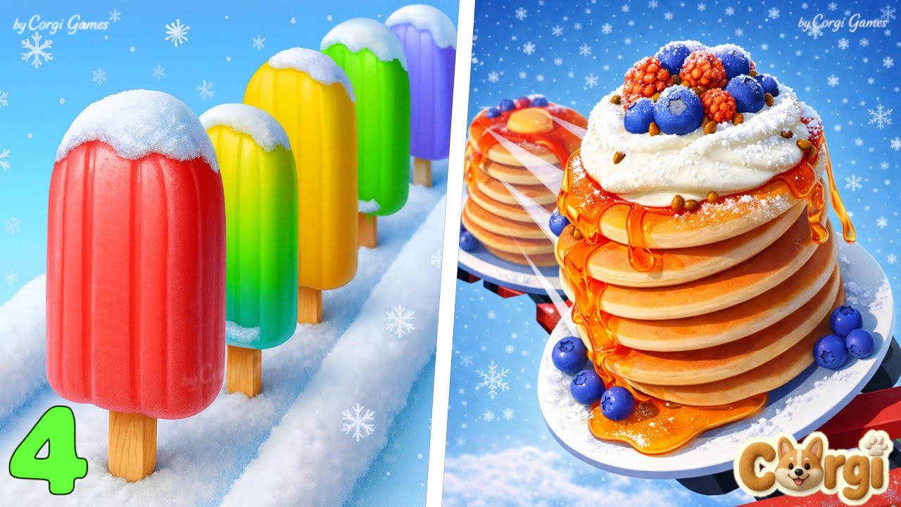 Popsicle Stack 🆚 Pancake Run - All Levels Satisfying Walkthrough Gameplay | PART 4