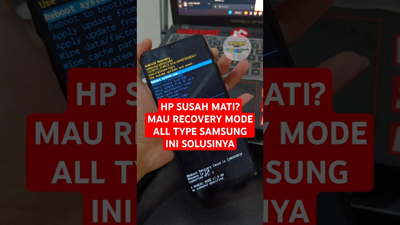 Cara masuk recovery mode samsung all type yg susah mati kan,  tanpa pc #samsung #recoverymode