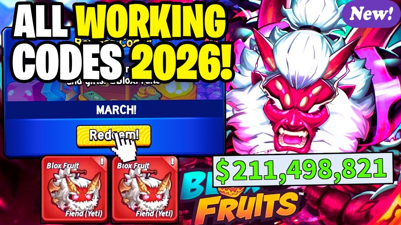 ⚡ НОВЫЕ рабочие коды для Roblox Fruits на март 2026 года – бесплатные награды и бонусы! ⚡
