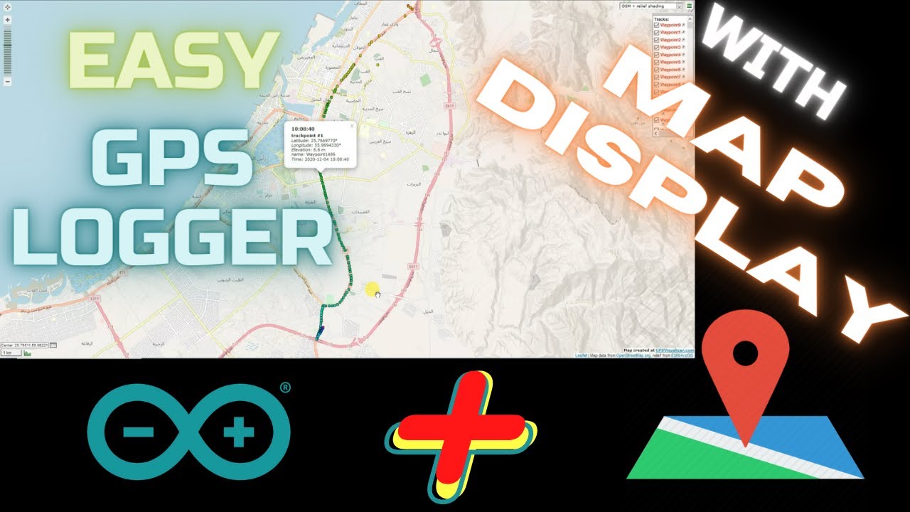 How To Make Arduino GPS Logger With Google Map Display On GPSVisualizer