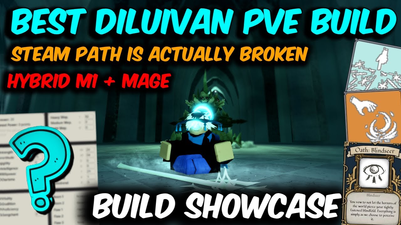 Лучший PvE-билд «Diluvious V1.V2» | Deepwoken PvE Build Showcase