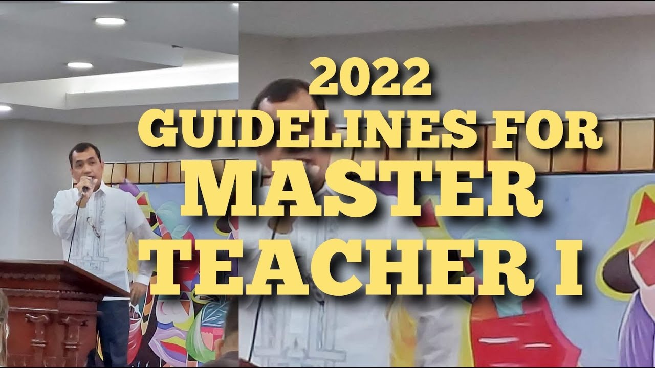 MASTER TEACHER I QUALIFICATIONS & CRITERIA