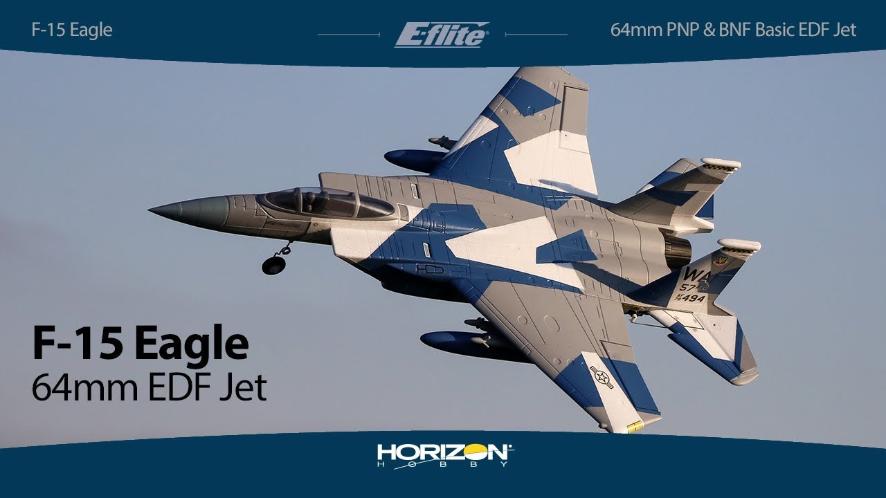 E-flite® F-15 Eagle 64mm EDF PNP & BNF Basic Jet