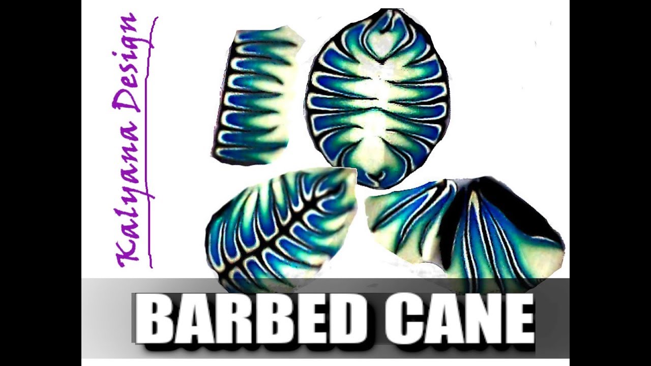 Barbed cane - polymer clay tutorial 087