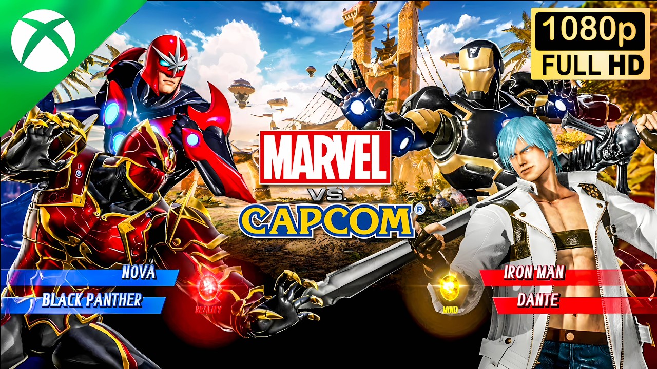 Marvel VS Capcom Infinite | Black Panther & Nova vs Iron Man & Dante | Xbox Gameplay