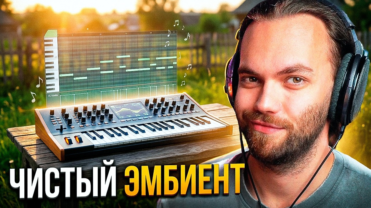 АТМОСФЕРНЫЙ ЭМБИЕНТ в ДЕРЕВНЕ на СИНТАХ / Как полюбить музыку и философию в FL STUDIO