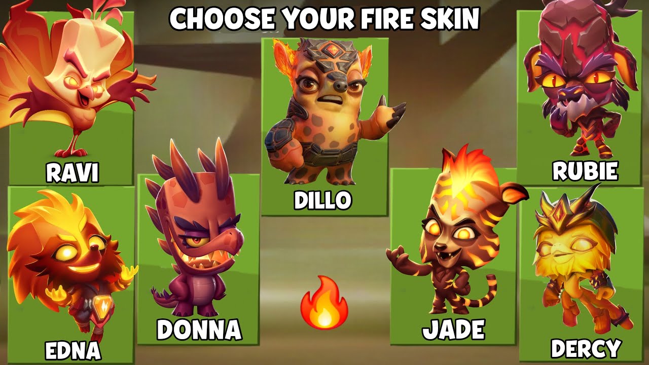 Which Character Have Best Fire Skin 🔥 | Zooba