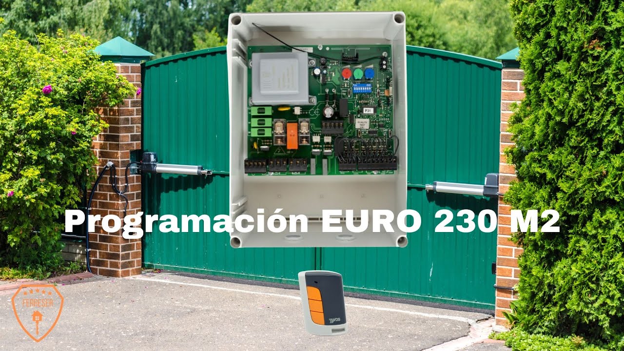 Programación cuadro de maniobras puertas automáticas EURO 230 M2