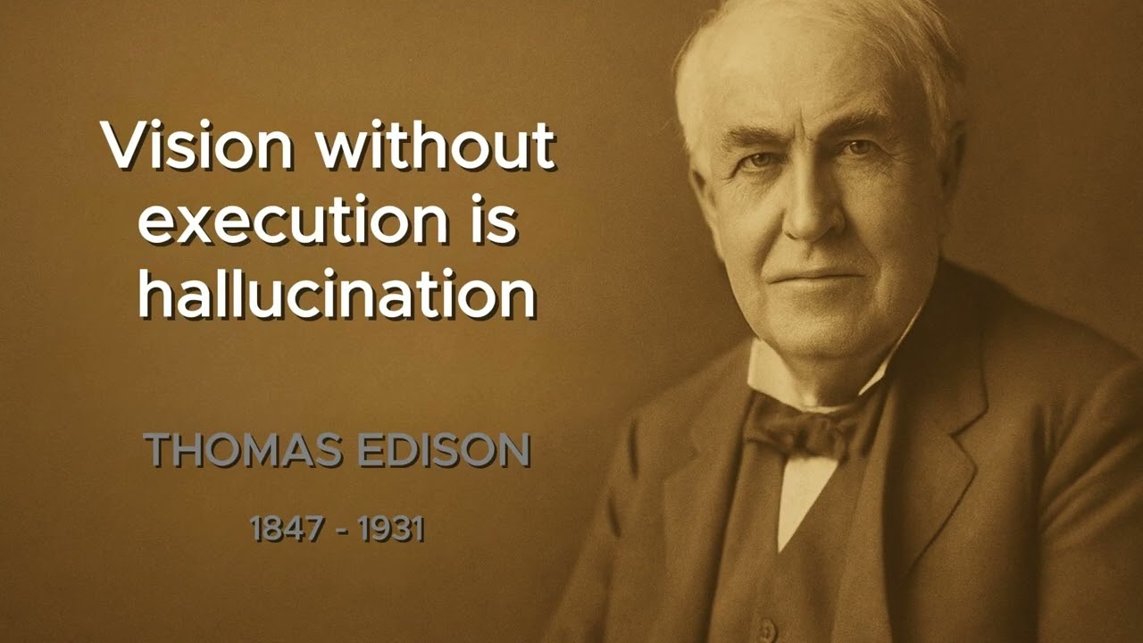 Thomas Edison&rsquo;s  Famous Quotes   P3 - That Will Inspire You to Never Give Up