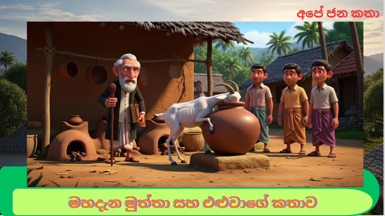 මහදැන මුත්තා සහ එළුවාගේ කතාව | Mahadena Muththa Folk Story
