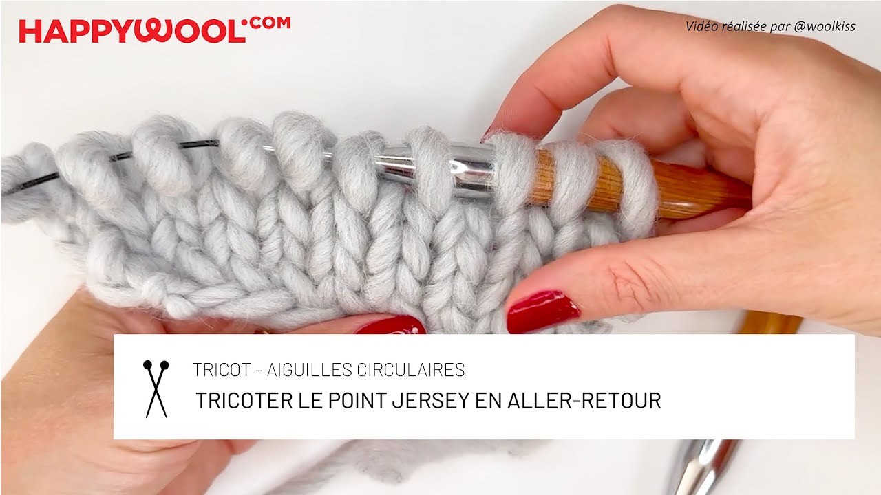 Le point jersey en aller-retour : Techniques tricot