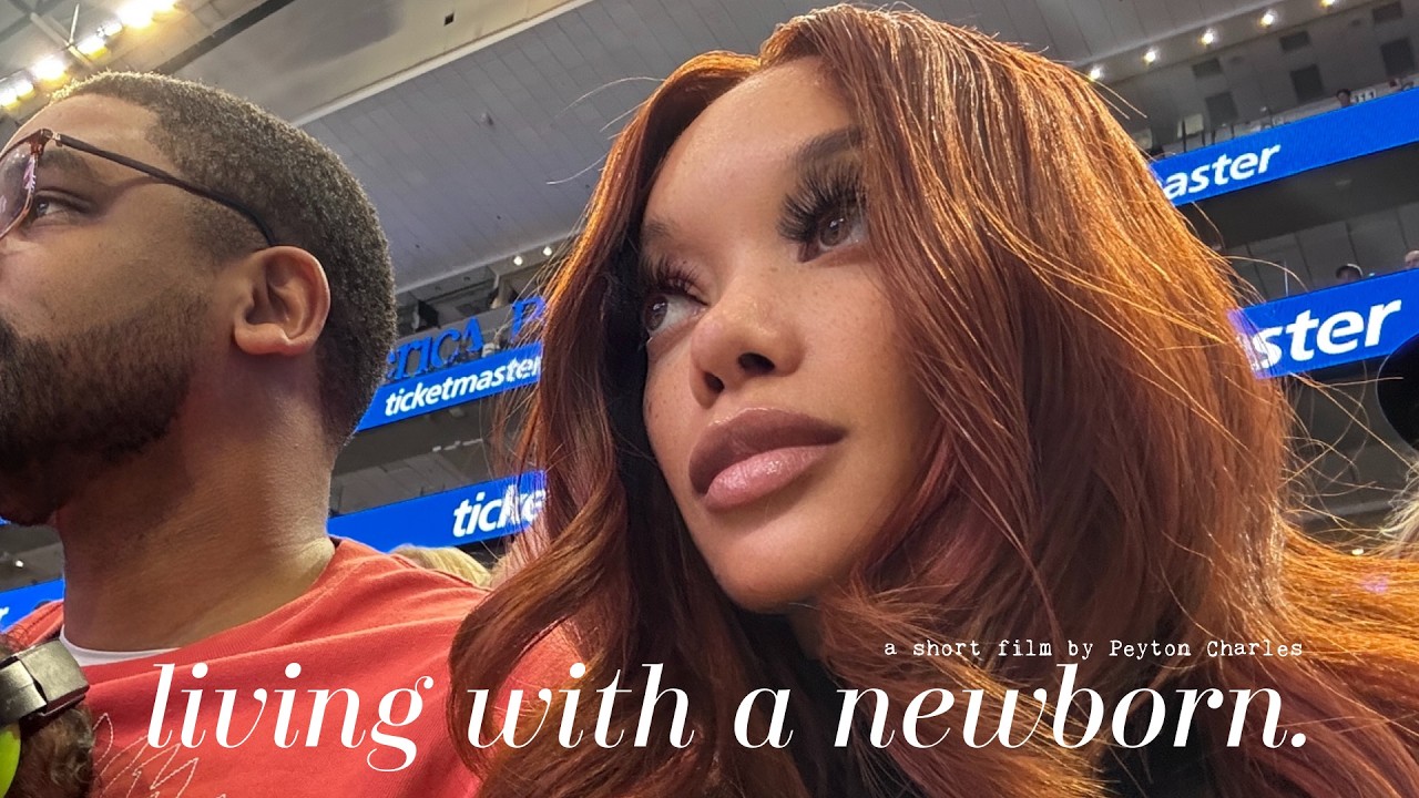 Living With a Newborn | Bday with Baby, New Hair, Baby's First NBA Game