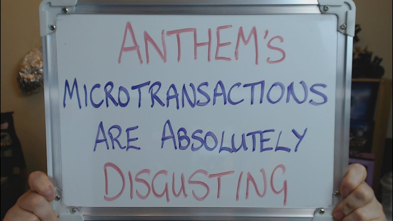 ANTHEM's Mictrotranaction System was designed to be DISGUSTING !!