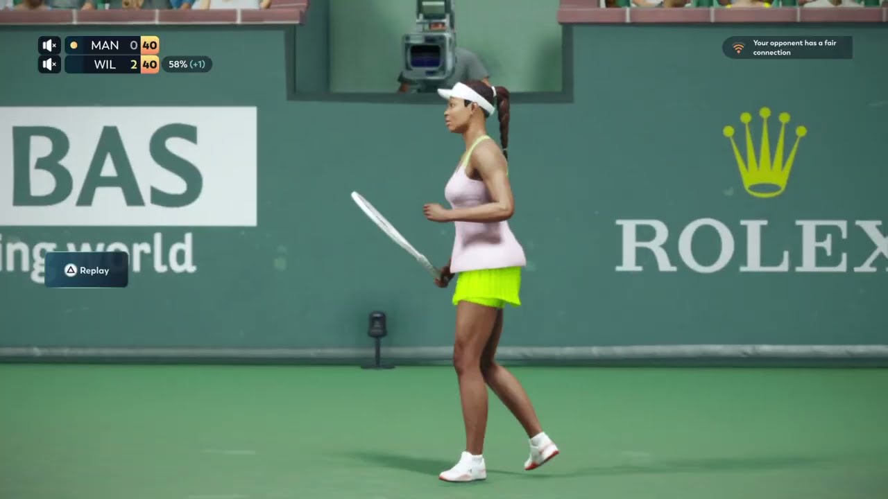 Venus Williams level 30 (custom) vs. level 30 WORLD TOUR TopSpin 2K25