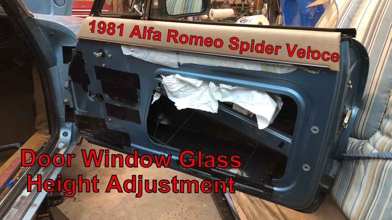 1981 Alfa Romeo Spider Veloce, Door Window Glass Height Adjustment