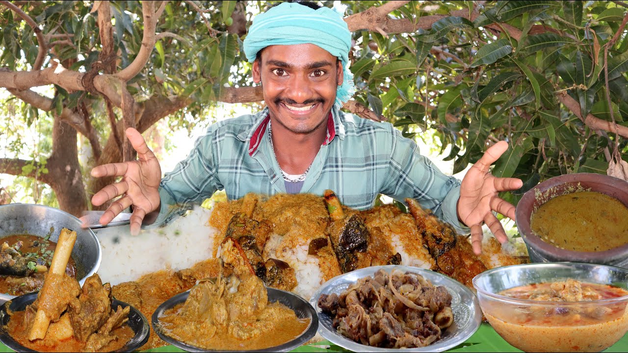 Huge Spicy Mutton Paya,Mutton boti fry ,Mutton bone meats,Mutton Boti Curry Eating challenge