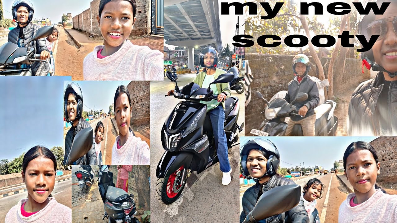 My new scooty #subscribetomychannel 👍#like 🥰