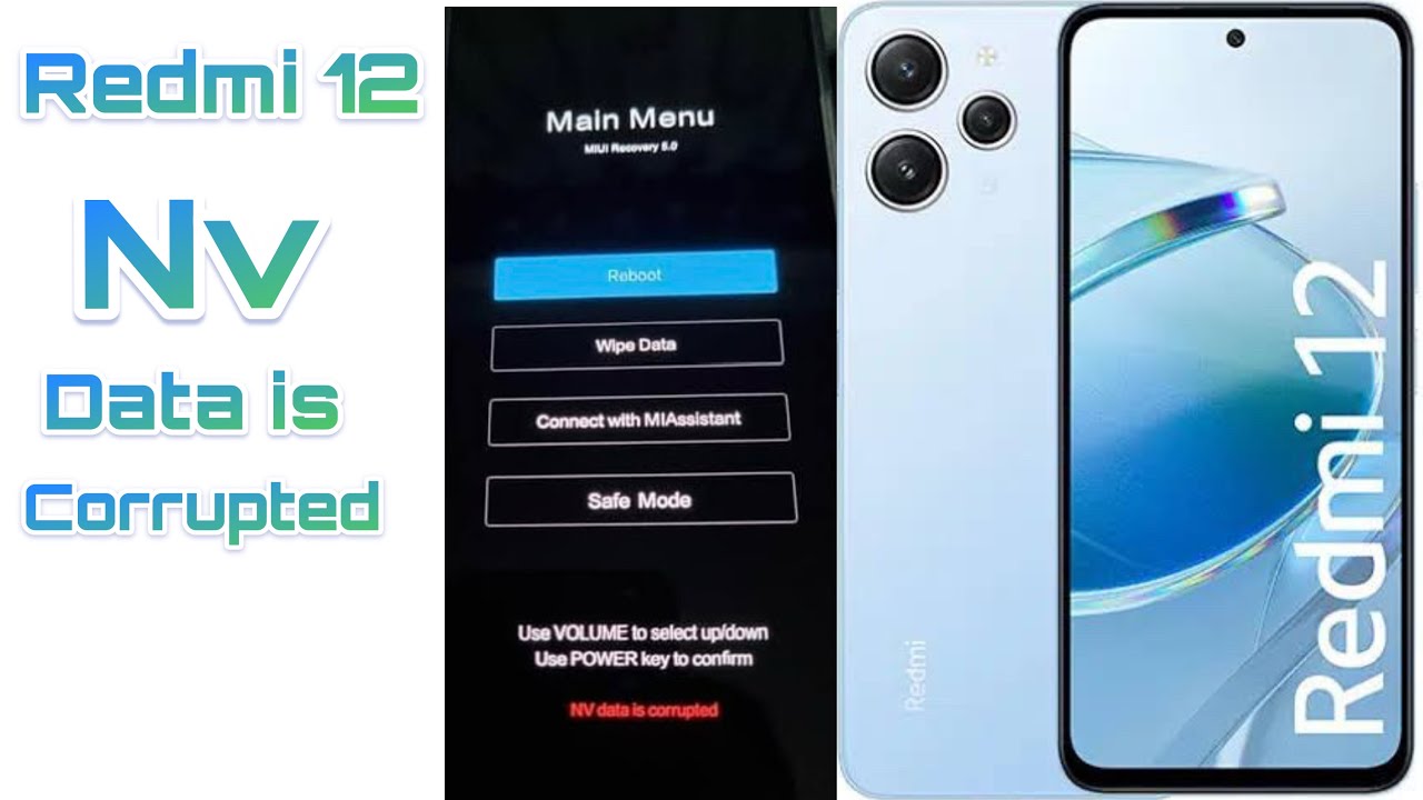 Redmi 12 Fire Nv Data is corrupted Fix