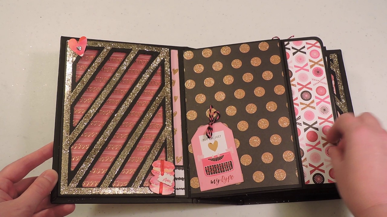 Picture Perfect Portrait Mini Album using Recollections St. Valentin Paper
