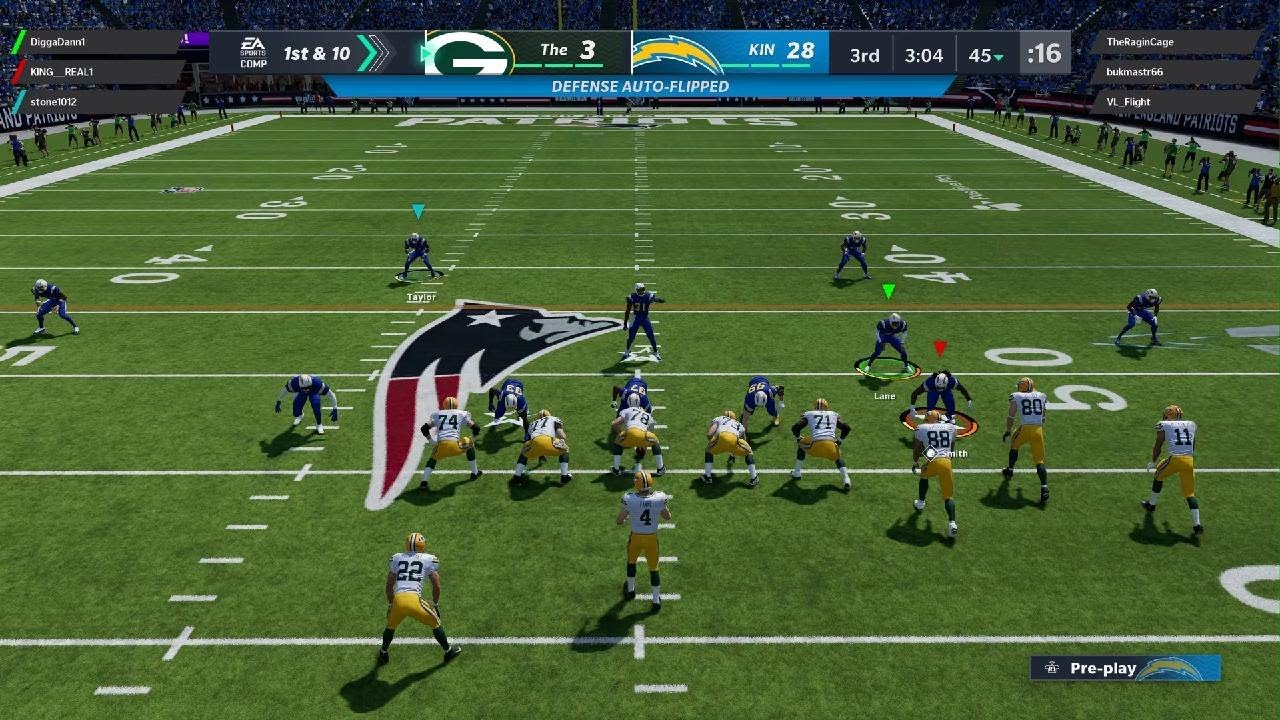Madden NFL 21 playing against Brett Favre