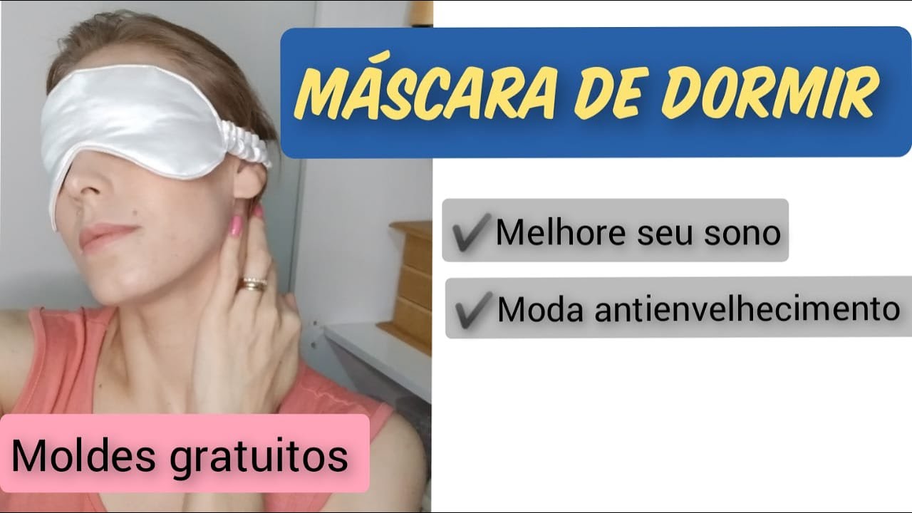 Como Fazer Máscara para Dormir - Tapa olho!
