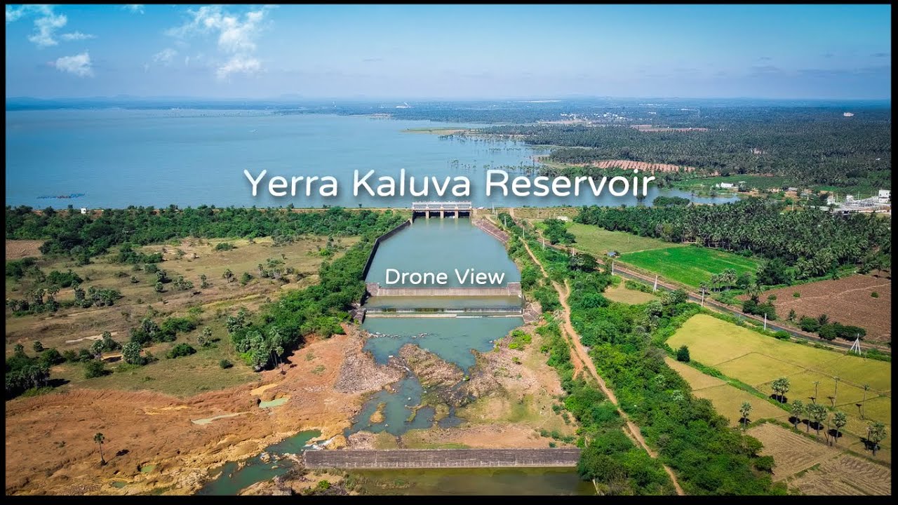 Yerrakaluva Drone View | Yerra Kaluva Reservoir | Yerrakaluva Jalasayam | Yerrakalava | Vasu Vlogs